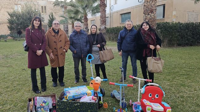 Erice. ​“Giocattoli in movimento”, oggi prima consegna alla parrocchia Madonna di Fatima
