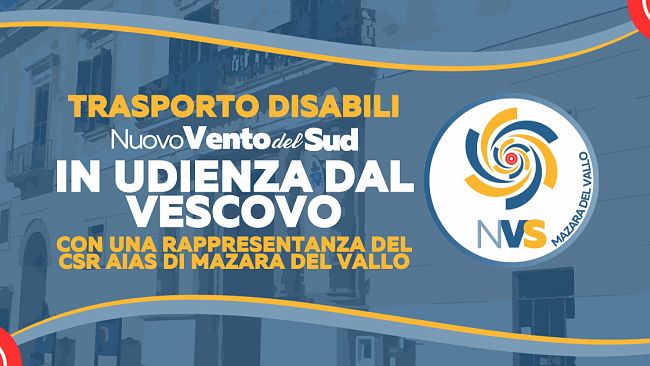 Mazara, trasporto disabili CSR AIAS: il Movimento 
