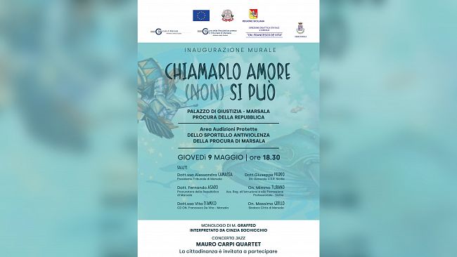 Marsala, sarà inaugurato giovedì 9 maggio un murales contro la violenza di genere 