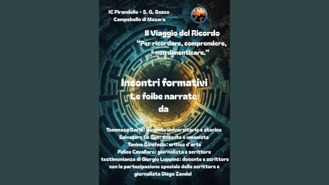 Campobello, all'I.C. “L. Pirandello-S. G. Bosco” il progetto didattico “Ricordare per capire