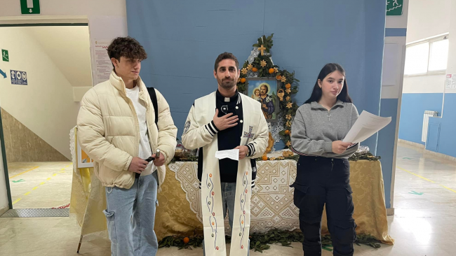 Mazara, all'I.I.S. R.D'Altavilla la benedizione dell'altare di San Giuseppe 