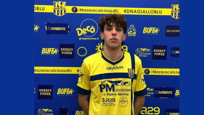 Rosario Saladino il nuovo acquisto del Mazara Calcio 