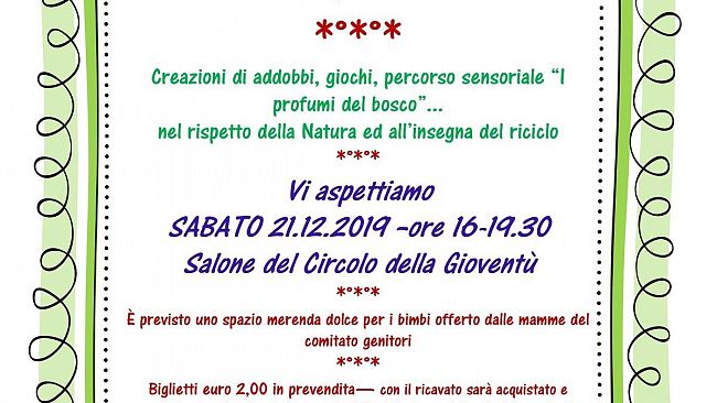 Oggi al Gioventù l’eco festa di Natale del comitato Genitori
