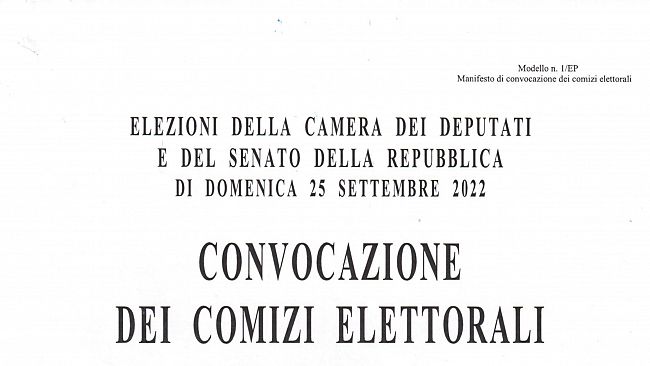 Mazara, Convocazione dei comizi elettorali