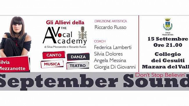 Mazara, September Sound con Silvia Mezzanotte e gli allievi della The Vocal Academy