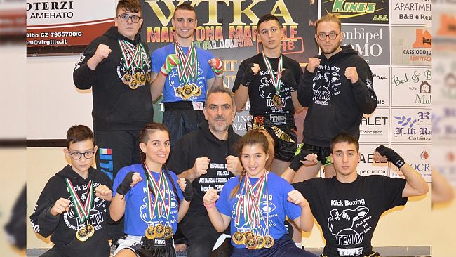 Il Team del Maestro Cesare Belluardo vince 26 medaglie alla Coppa Italia WTKA a Catanzaro