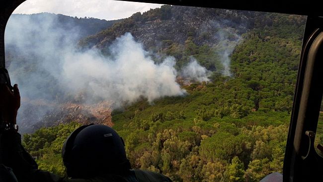 Incendio di Altofonte, mezzi di soccorso arrivati anche da Trapani Birgi