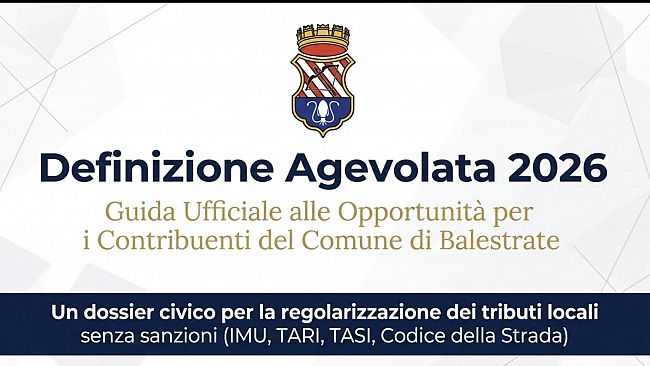 Balestrate, al via la definizione agevolata dei tributi locali