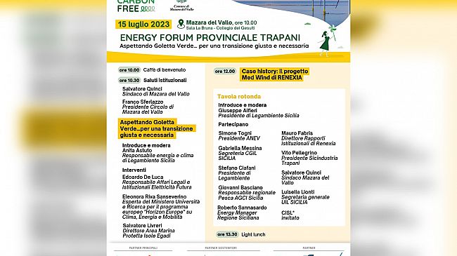 Mazara, il 15 luglio evento 