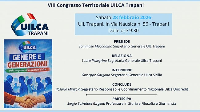 Uilca Trapani. Domani l’ottavo congresso territoriale di categoria