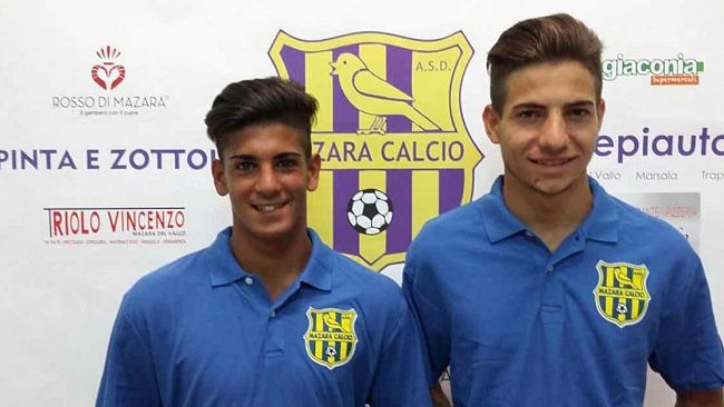 Mazara Calcio, tesserati i giovani Arduino e Tinaglia