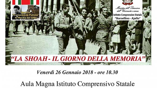 Mazara, “La Shoah, il giorno della memoria” all’IC “Borsellino- Ajello”