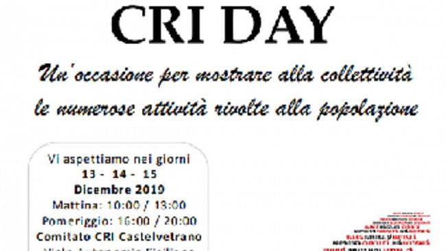 CRI DAY, Vieni a scoprire il mondo di Croce Rossa Italiana