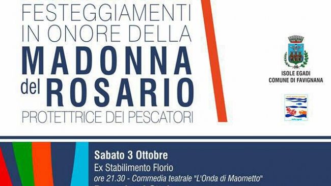 Hanno preso il via sabato a Favignana le iniziative per i festeggiamenti della Madonna del Rosario