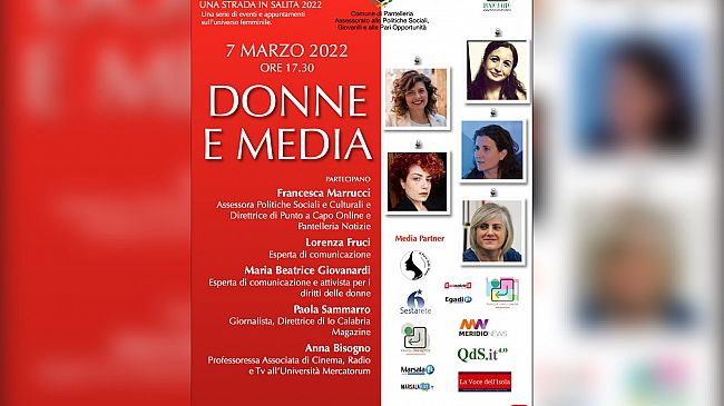 Pantelleria, il 7 marzo videoconferenza su “Donne e media”