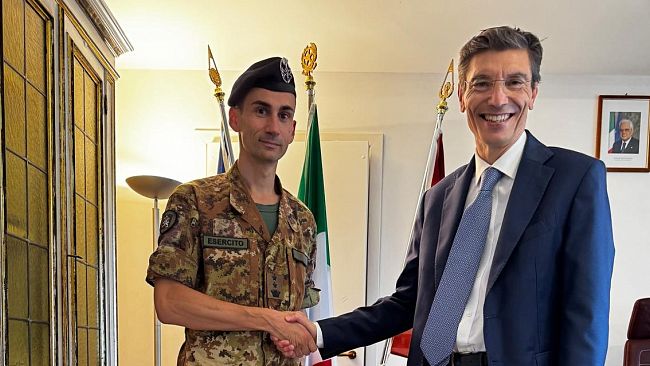Questura di Trapani, visita istituzionale del Tenente Colonnello Andrea Trovato 