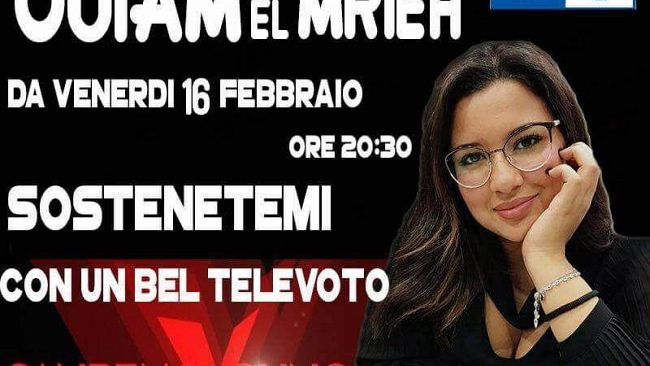 La mazarese Ouiam el Mrieh a Sanremo Young