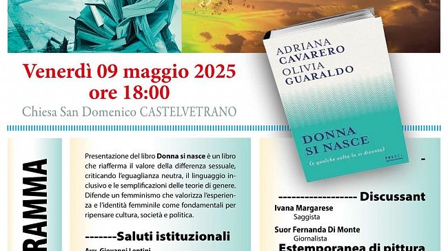 Castelvetrano ospita Adriana Cavarero e Olivia Guaraldo per una riflessione sul genere e la libertà femminile