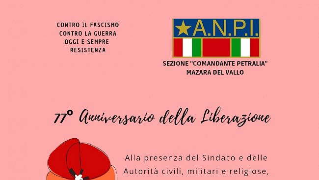 Mazara: festa della Liberazione 25 aprile 2022