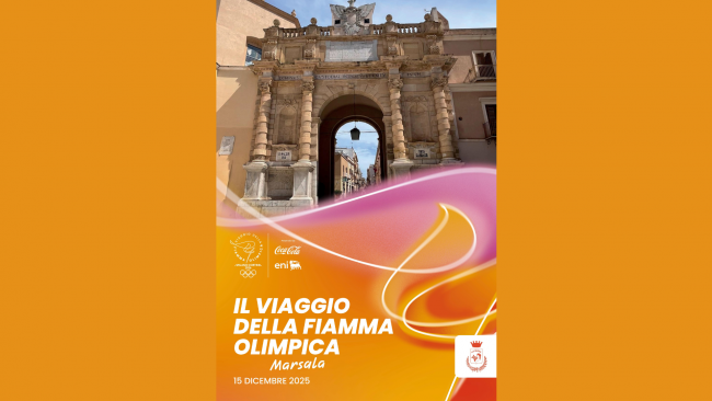 Marsala, il 15 dicembre arriva la Fiamma Olimpica 