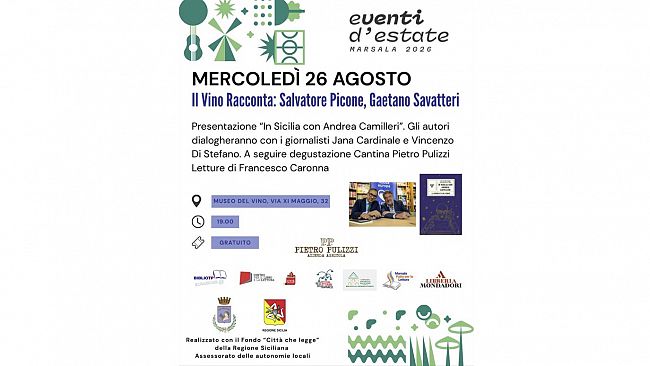 Marsala, a «Il vino racconta» l’omaggio ad Andrea Camilleri