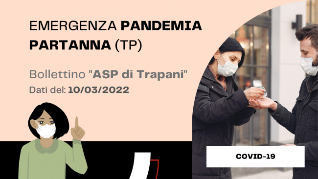 Ancora in salita il numero dei positivi. Bollettino ASP Tp del 10 marzo 2022