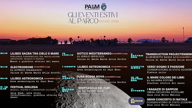 Marsala, il Parco Archeologico Regionale di Lilibeo presenta il calendario degli eventi