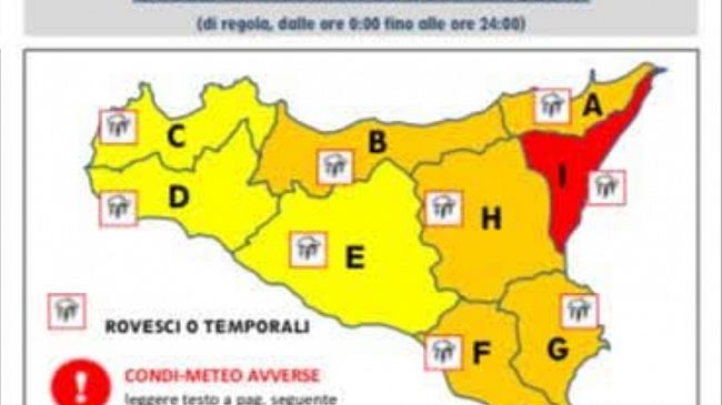 L'allerta scende a gialla, domani a Mazara scuole aperte
