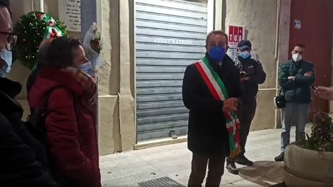 Cerimonia in memoria di Nino Via