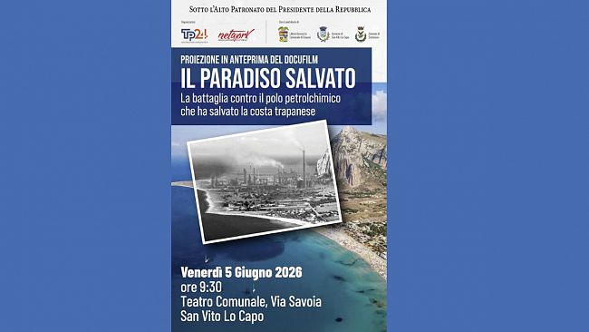 Sotto l'Alto Patronato del Presidente della Repubblica: il 5 giugno a San Vito Lo Capo 