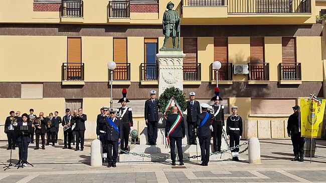 Mazara ha celebrato la Giornata dell'Unità Nazionale, delle Forze Armate e del Combattente