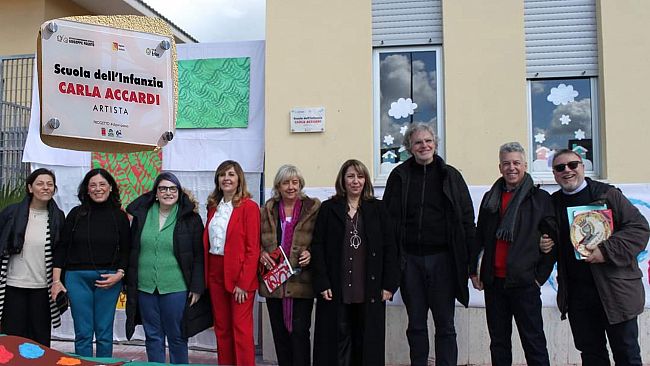Erice, intitolata all’artista Carla Accardi la scuola materna di Napola