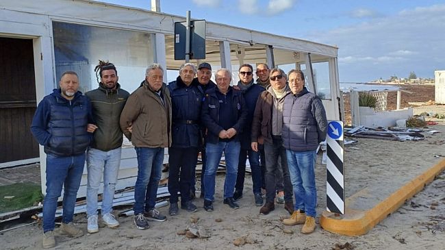 Mazara, danni maltempo, sopralluogo del responsabile provinciale della Protezione civile regionale Antonio Parrinello