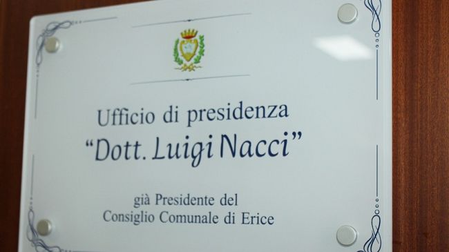 ​Erice, intitolato a Luigi Nacci l’Ufficio di Presidenza del Consiglio comunale