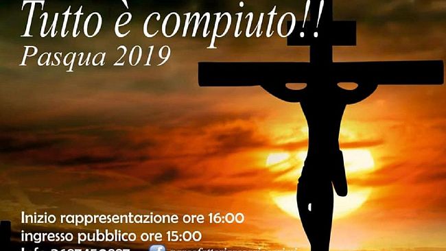 Rinviata a domani la rappresentazione sacra “Tutto è compiuto” al parco Carimi