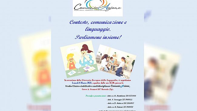 ​Giornata europea della logopedia: il 6 marzo un workshop gratuito a Marsala
