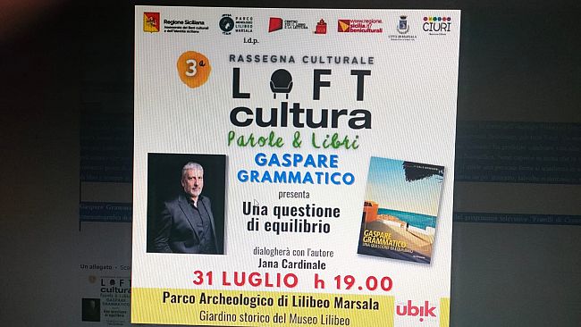 Marsala, questa sera Gaspare Grammatico alla Rassegna “Loft Cultura – Parole e Libri