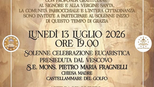 Giubileo straordinario per i 500 anni della Chiesa Madre a Castellammare del Golfo