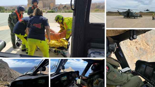 Marettimo: missione di soccorso di Aeronautica Militare e Corpo Nazionale Soc-corso Alpino e Speleologico