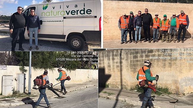 Mazara, completato il servizio di scerbatura della Vivai Natura Verde. Le parole del suo rappresentante Ezio Tavormina 