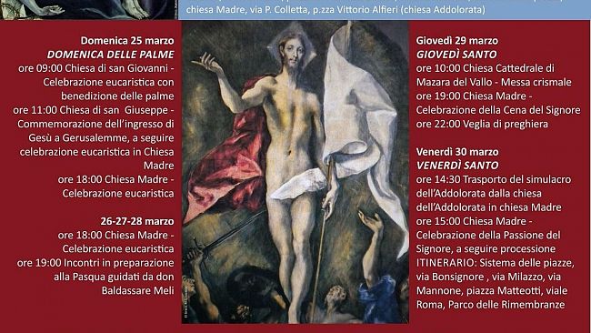 Da oggi a domenica Castelvetrano si mobilita per la Santa Pasqua