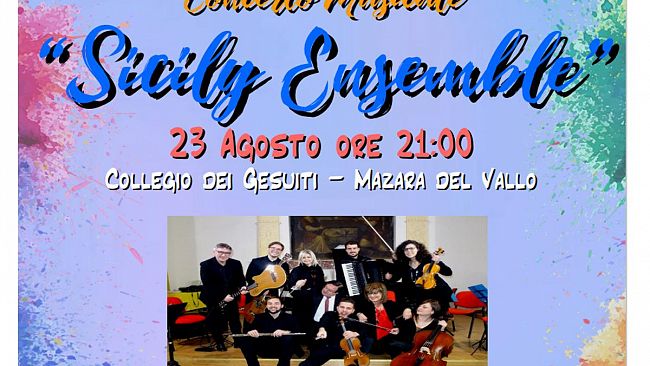 Concerto Musicale “Sicily Ensemble”, domenica 23 agosto a Mazara del Vallo