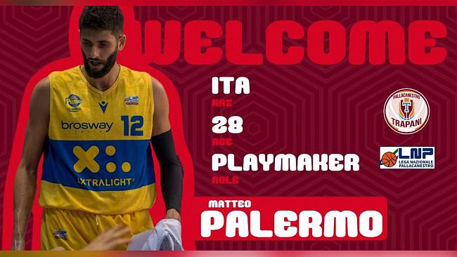 Matteo Palermo è un giocatore della Pallacanestro Trapani