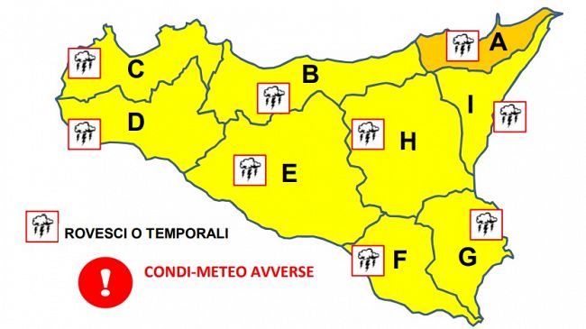 Torna il maltempo, domani 12 febbraio venti molto forti, burrasche e temporali 