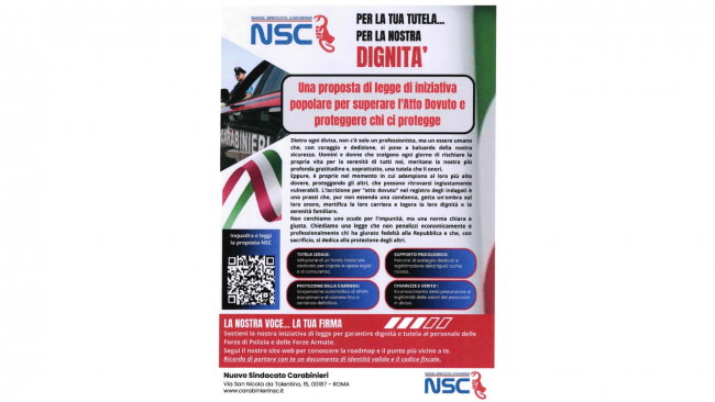 Disponibili a Marsala i moduli per la raccolta firme del 