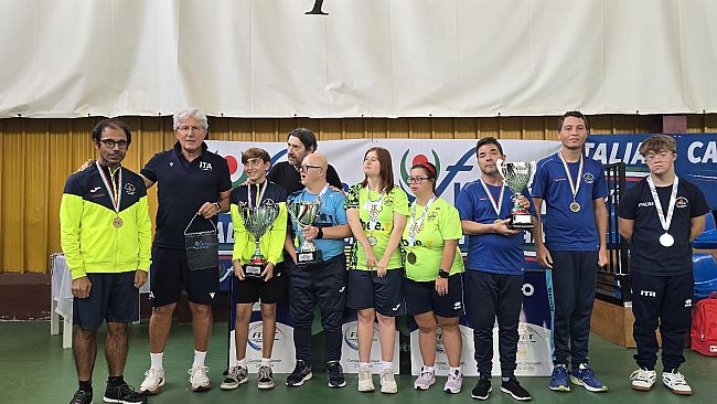 Mazara, l'ASD Paralimpica Mimì Rodolico si laurea campione d'Italia nella serie B di tennistavolo 