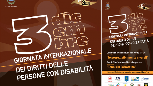 Marsala, domani Giornata Internazionale delle persone con Disabilità