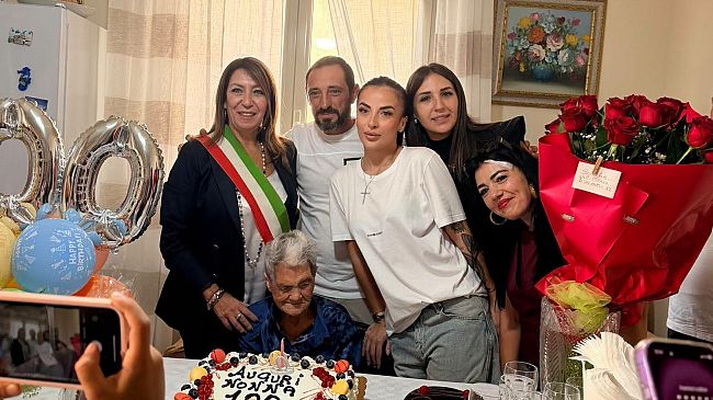 ​Erice, festeggiati i 100 anni di Antonia Alagna