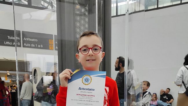 Mattia Bonafede,dell’i.c.Radice-Pappalardo alle finali dei giochi matematici