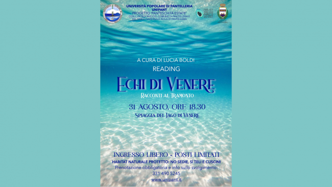 Pantelleria, il 31 agosto l'evento 